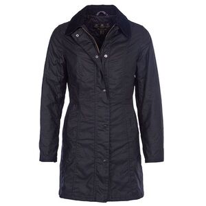 Barbour Belsay jacket, with hood Black, UK 22/US 18 EUC